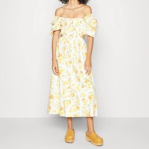 Faithfull The Brand Laucetta Midi Dress In Palermo Floral Print